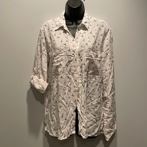 Beautiful Paris Themed Long Sleeve Shirt - L